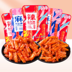 翻天娃 直播-翻天娃通天棒开心条辣条零食组合香辣面筋解馋小包休闲食品