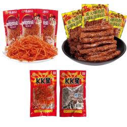 君仔 童年怀旧零食 小袋火爆鸡筋 德建kk星 辣嘴面辣丝 经典儿时大礼包