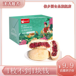傣乡园 云南特产玫瑰鲜花饼礼盒装10枚早餐下午茶优质