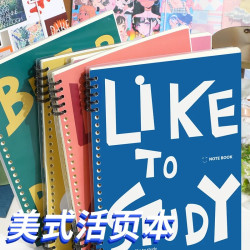 左蒂 不硌手活页本b5笔记本本子简约记事本可拆卸外壳活页横线网格本