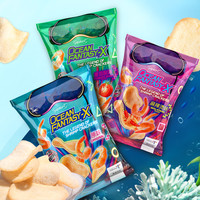 papatonk 啪啪通印尼进口多口味虾片含虾量百分之十五41g* 2包