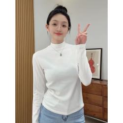 3306款高弹修身半高领 腈纶＋棉 秋冬内搭打底衫（不加绒）
