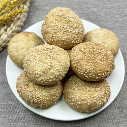 湖北天门特产红糖酥饼传统老式手工芝麻酥饼喜饼怀旧糕点红糖饼子