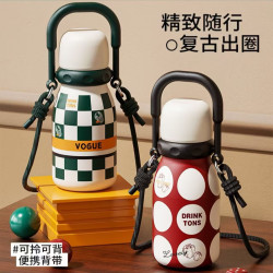 2025新款学生吸管水杯便携儿童保温杯子专用水壶小学生