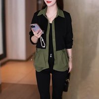 (有运费险)时尚百搭短款衬衣外套春季新款宽松显瘦小个子洋气上衣