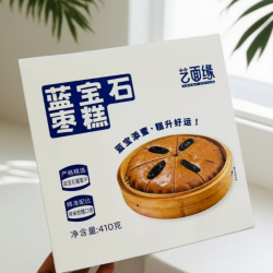 艺面缘蓝宝石发糕红枣早餐美食糕点米糕香糯健康美味传统营养发糕