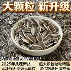 水木葵原味大瓜子优选新品大包装大颗粒2025年新瓜子毛嗑节日送礼