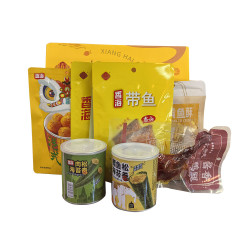 香海 休闲礼A 鱼豆腐 港式鱼蛋 海苔卷 酱鸭腿 黄鱼酥 卤带鱼