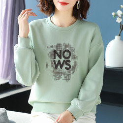 衣服感超好看女长袖卫衣圆领2026爆款时尚洋气春秋宽松慵懒风外套