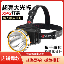 头灯强光超亮户外头戴式夜钓感应充电头灯钓鱼头灯感应灯晚上