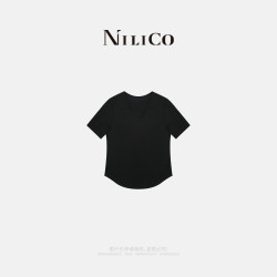 NILICOV领小腰精设计感显瘦时尚百搭舒适莫奈花园风上衣