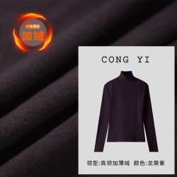 一体绒保暖打底衫女秋冬高级感上衣修身显瘦t恤衫