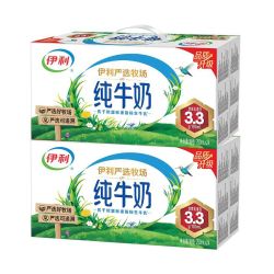 伊利 8月2箱 伊利严选牧场纯牛奶250ml