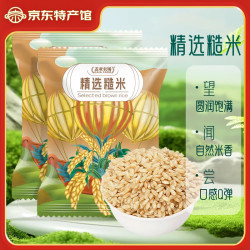 盖亚农场 糙米500g代餐低脂主食健身五谷杂粮粗粮 糙米500g*2
