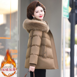 中老年妈妈短款加绒加厚保暖棉衣外套女2026冬季小棉袄子中年棉服