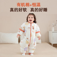 包脚款竖开档7A恒温婴儿睡袋秋冬款儿童纯棉防踢被