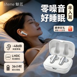 魅蓝 魅族BlusE3弦月无线蓝牙耳机半入耳主动降噪长续航新款