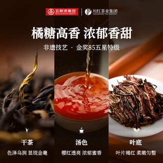 林湖 川红工夫金85特级橘糖香红茶 250g