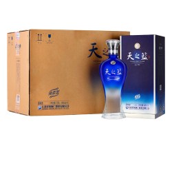 洋河 天之蓝42度480ml*6瓶整箱绵柔型浓香白酒-2018版