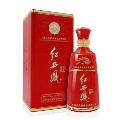 西凤酒 52度红西凤公元陆壹捌 凤香高端白酒单瓶500ml