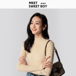 MEET SWEETBOY 半高领针织衫