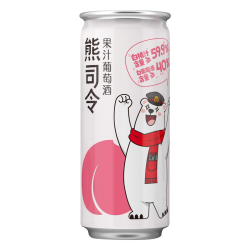 张裕 果汁甜葡萄酒4.5度白桃味百香果