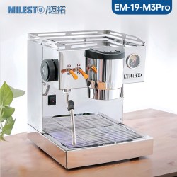 MILESTO EM-19-M3PRO意式半自动咖啡机双泵家用独立蒸汽拉花[礼物]