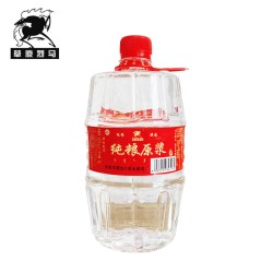 草原烈马 纯粮原浆酒42/52度清香型1L装白酒纯粮食酿造泡酒自饮装