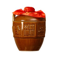绍 正宗绍兴黄酒圣塔二十年陈酿花雕王1.5L坛装半甜型糯米善酿酒老酒