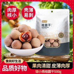 银小燕 桂圆干500g皮薄肉厚当季桂圆龙眼干福建特产休闲零食特产