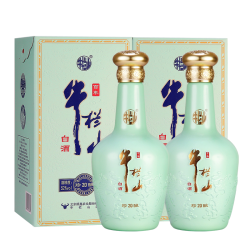 牛栏山 北京牛栏山52度珍酿20优级浓香型白酒水500ml*2瓶节日送长辈礼品