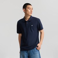 PLUS会员：Lee 7色可选 经典翻领小Logo徽标男复古撞色短袖polo衫