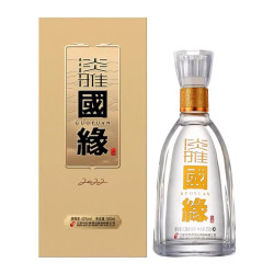 今世缘 淡雅国缘42度500ml单瓶装白酒纯粮酒商务宴请喜宴送礼酒水