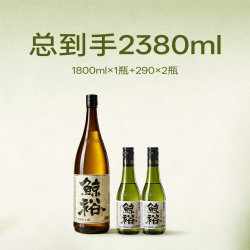 鲸裕 清酒1800毫升纯米食酿造15度低度微醺纯米粮国产清酒聚会送礼