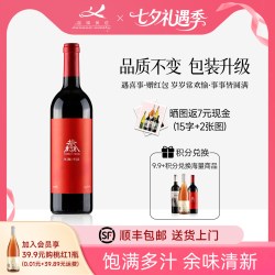 迦南美地 红包赤霞珠干红葡萄酒喜庆送礼中国宁夏红酒星星的故乡