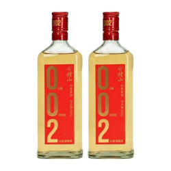 会稽山 绍兴黄酒002干型高度黄酒500mL*2瓶装20度0糖0焦糖色