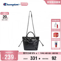 Champion 美国冠军2026新款斜挎包男女 潮流休闲时尚26FWH63 黑色