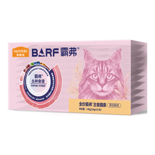 麦富迪 barf主食猫条 猫湿粮包零食霸弗生骨肉成猫幼猫通用罐头 原切鸡肉|14g*10支
