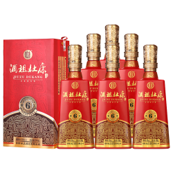 杜康 酒祖杜康6窖区白酒50度500ml*6瓶整箱礼盒装纯粮食酒