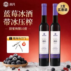 帝月 蓝莓冰酒M6辽宁特产甜型女士红酒果酒10度微醺官方正品旗舰店