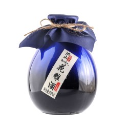 绍山鉴水 绍兴产二十年陈酿黄酒500ml瓶装花雕酒 绍山鉴水半甜型糯米老酒