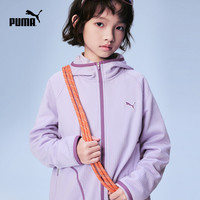 PUMA 儿童针织外套 粉紫70002 160cm