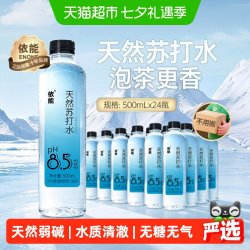 依能 天然苏打水 无糖无汽弱碱性 500ml*24瓶