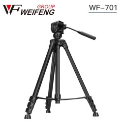 伟峰 WF701铝合金三脚架2.1米 专业摄像机脚架 液压阻尼云台三角架
