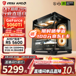微星 R5 5600丨RTX5060Ti 电脑主机