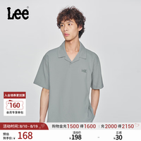 Lee 标准版防晒紫外线Logo印花男女款凉感短袖polo衫