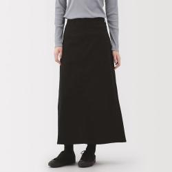 無印良品 MUJI 无印良品 女式弹力丝光斜纹A字半身裙