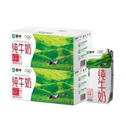 蒙牛 纯牛奶 200ml*10盒*2箱