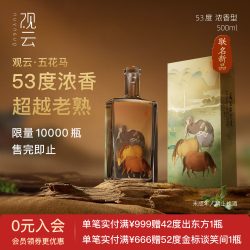 观云 五花马浓香型白酒53度500ml2瓶自饮艺术家6瓶收藏送礼