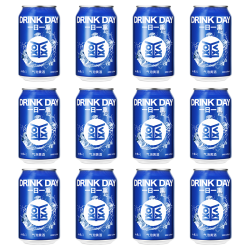 会稽山 原味正宗一日一熏气泡黄酒8度330ml*12罐装低度冰饮酒小酒